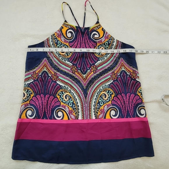 NWT Renee C Jayani Racerback Halter Top Multicolor Stitch Fix Size S Colorful - Picture 7 of 12